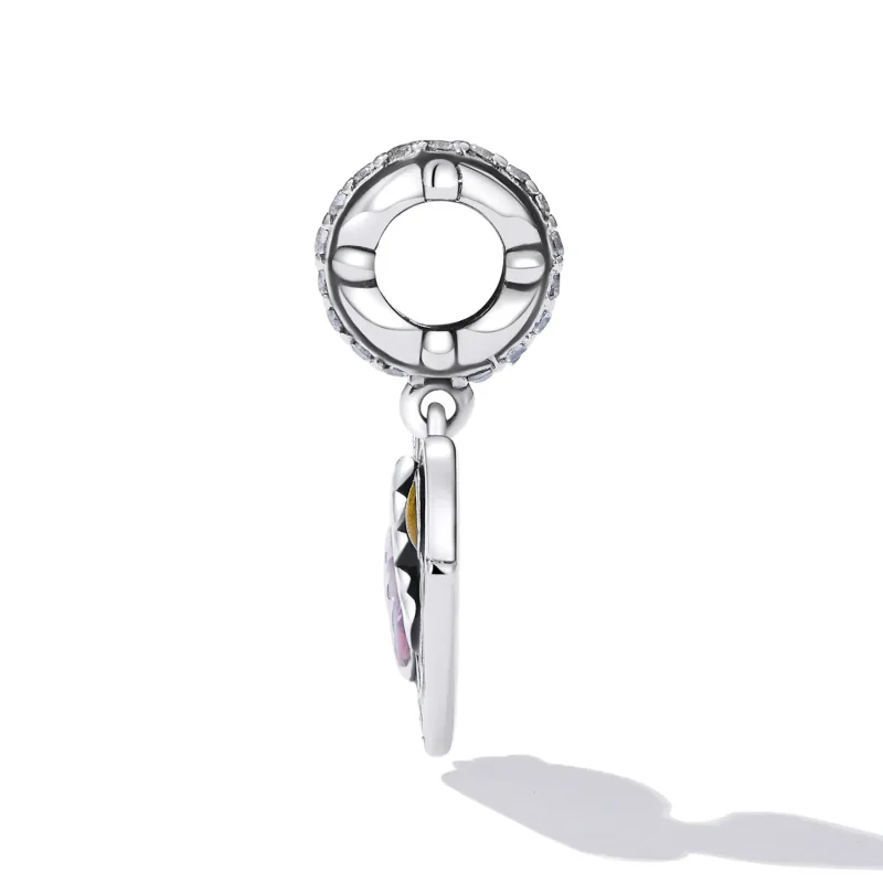 (imagine pentru) Pandora Style Butterfly Love Garden Dangle - SCC2248 - Vizualizare 3