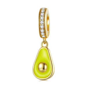 (imagine pentru) Pandora Style Creamy Avocado Dangle - BSC679