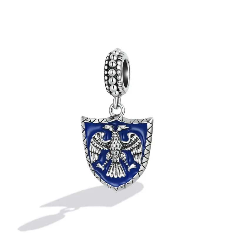 (imagine pentru) Pandora Style Double Headed Eagle Shield Dangle - SCC2184 - Vizualizare 2