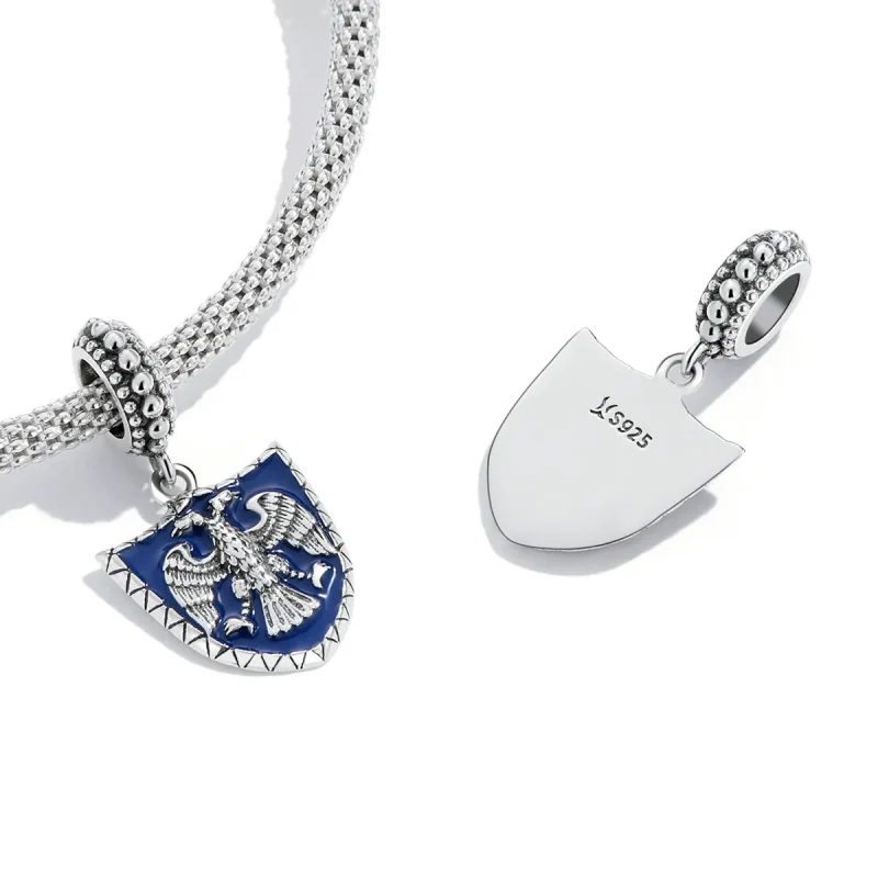 (imagine pentru) Pandora Style Double Headed Eagle Shield Dangle - SCC2184 - Vizualizare 3