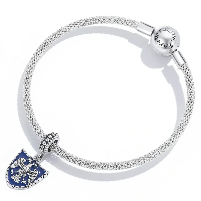 (imagine pentru) Pandora Style Double Headed Eagle Shield Dangle - SCC2184 - Vizualizare 4