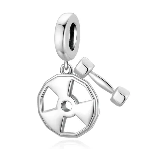 Pandora Style Fitness Equipment Dangle - SCC2053 (imagine pentru) Pandora Style Fitness Equipment Dangle - SCC2053