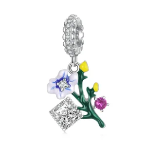 (imagine pentru) Pandora Style Flowers Dangle - BSC645