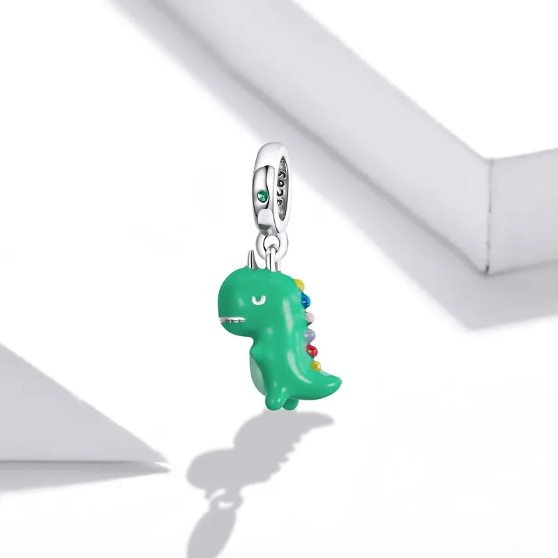(imagine pentru) Pandora Style Fun Little Dinosaur Dangle - BSC460 - Vizualizare 2