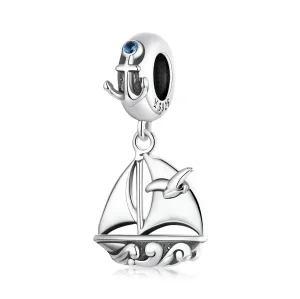 Pandora Style Globetrotter - Sailing Dangle - SCC2029 (imagine pentru) Pandora Style Globetrotter - Sailing Dangle - SCC2029