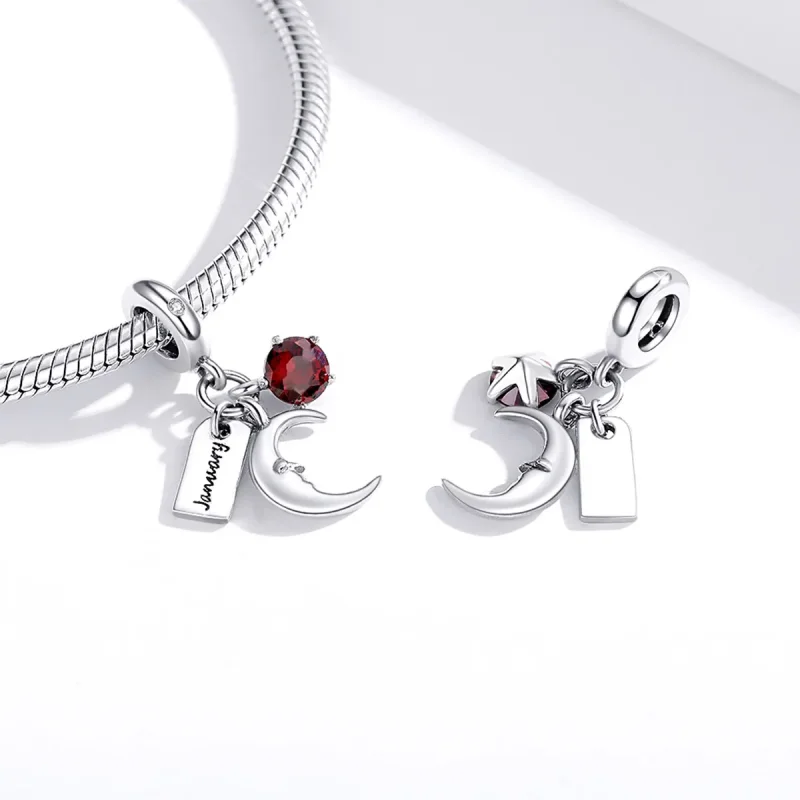 (imagine pentru) Pandora Style ianuarie Birthstone Dangle - SCC1719 - Vizualizare 4