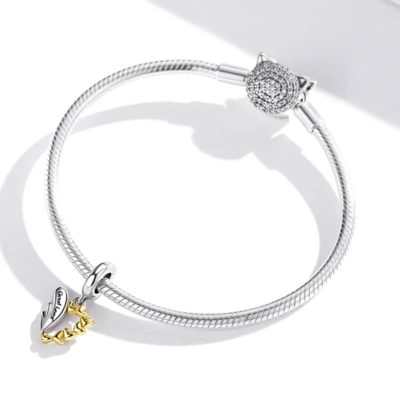 (imagine pentru) Pandora Style Lucky Wings Dangle - BSC504 - Vizualizare 3