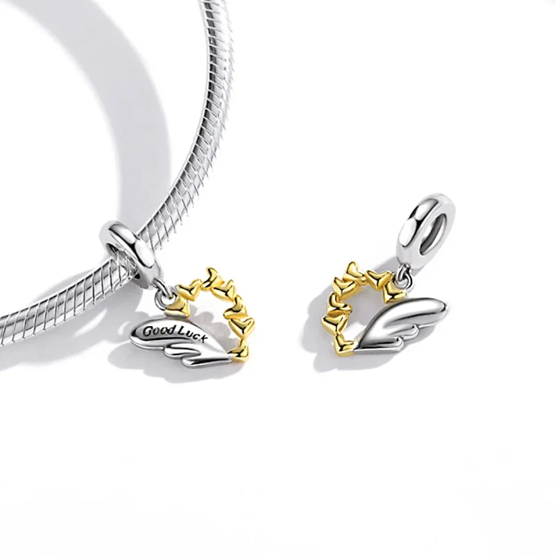 (imagine pentru) Pandora Style Lucky Wings Dangle - BSC504 - Vizualizare 4