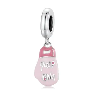 (imagine pentru) Pandora Style Mănuși de Box Roz Dangle - SCC2148