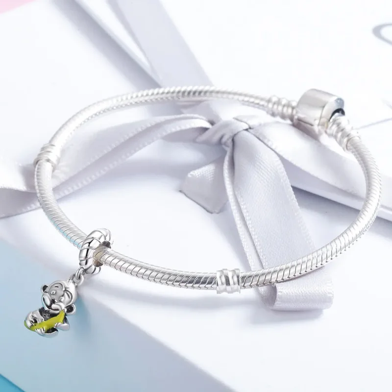 (imagine pentru) Pandora Style Monkey Holding Banana Dangle - SCC520 - Vizualizare 4
