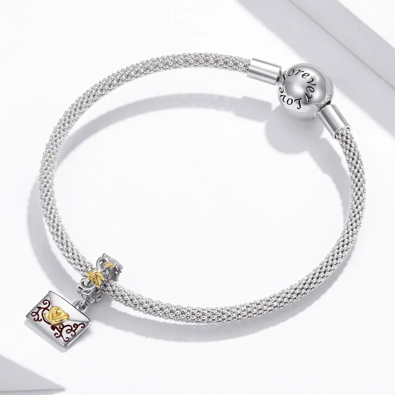 (imagine pentru) Pandora Style Prom Invitation Dangle - BSC410 - Vizualizare 3