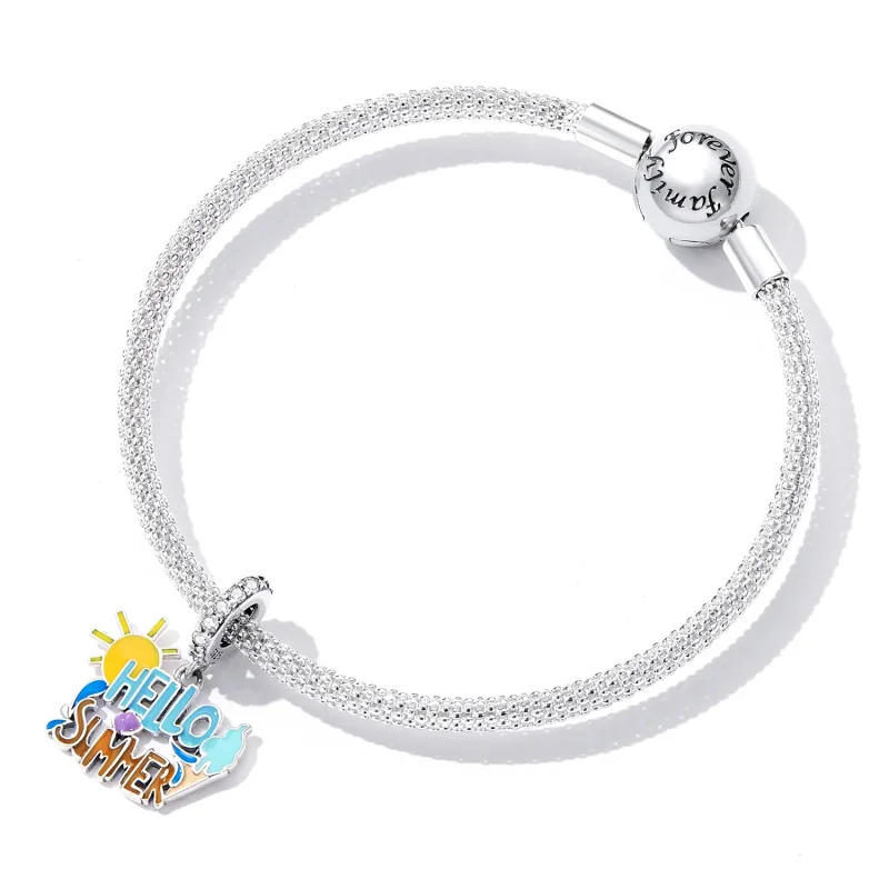 (imagine pentru) Pandora Style Semn Hello Summer Dangle - SCC2222 - Vizualizare 5