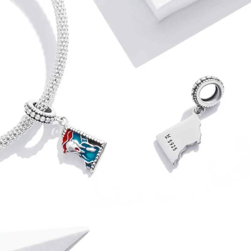(imagine pentru) Pandora Style Shouting Person Dangle - SCC2081 - Vizualizare 4