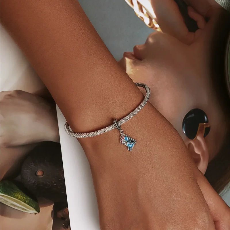 (imagine pentru) Pandora Style Shouting Person Dangle - SCC2081 - Vizualizare 6
