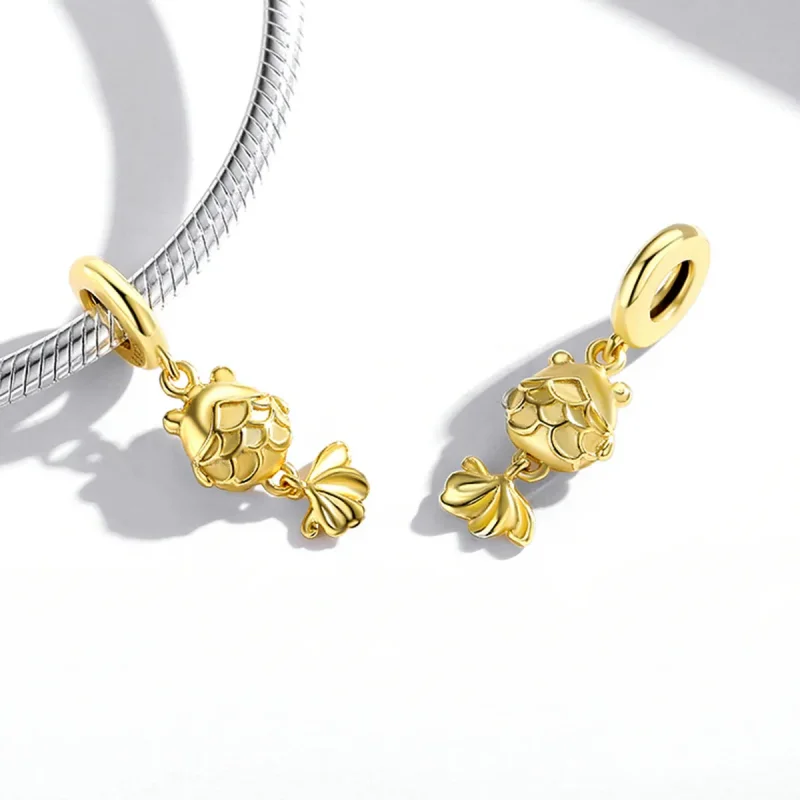 (imagine pentru) Pandora Style Small Goldfish Dangle - SCC2048 - Vizualizare 4