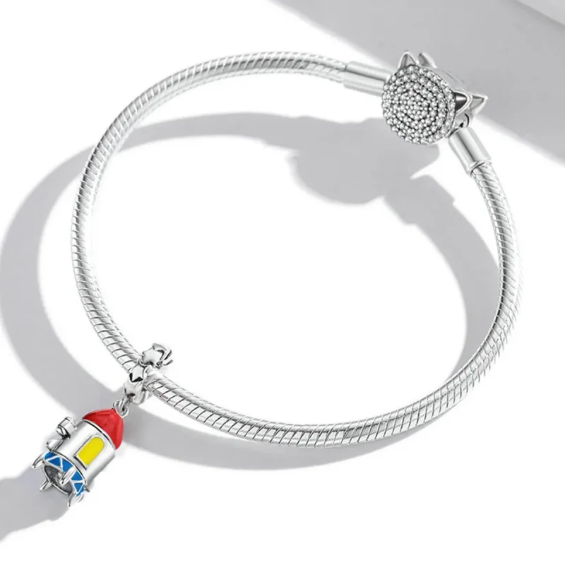 (imagine pentru) Pandora Style Small Rocket Dangle - SCC2058 - Vizualizare 3