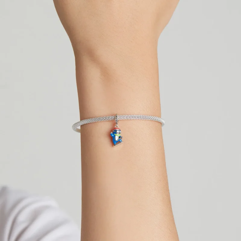 (imagine pentru) Pendanta stil Pandora cu pinguin care schiaza - SCC2003 - Vizualizare 5