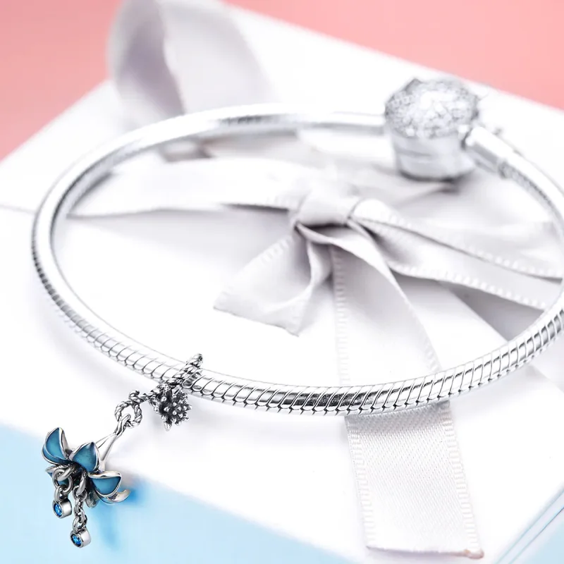 (imagine pentru) Pendul Pandora Dream Orchid în stil Pandora - BSC034 - Vizualizare 4