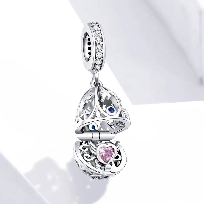 (imagine pentru) Pandora Style Ouă de Paștri din Argint cu Pendant Comoară - SCC1465 - Vizualizare 2
