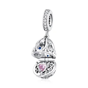 Pandora Style Ouă de Paștri din Argint cu Pendant Comoară - SCC1465 (imagine pentru) Pandora Style Ouă de Paștri din Argint cu Pendant Comoară - SCC1465