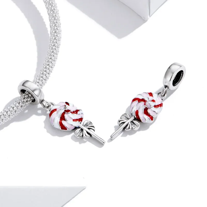 (imagine pentru) Pandora Style Silver Lollipop Dangle - SCC1491 - Vizualizare 2