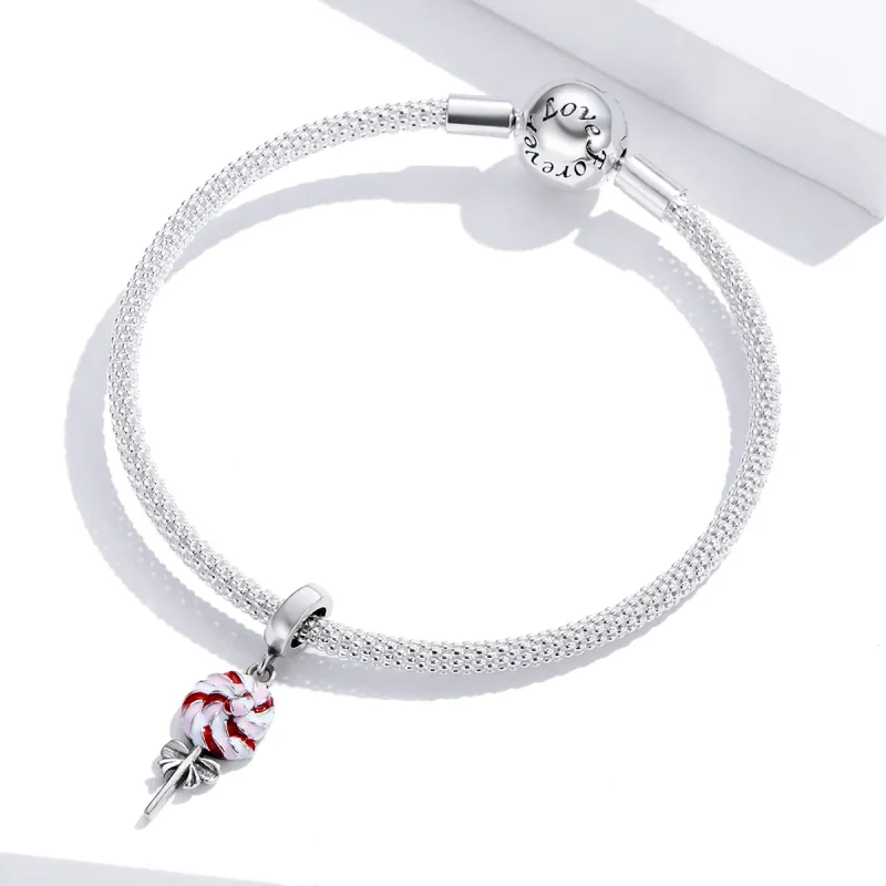 (imagine pentru) Pandora Style Silver Lollipop Dangle - SCC1491 - Vizualizare 4