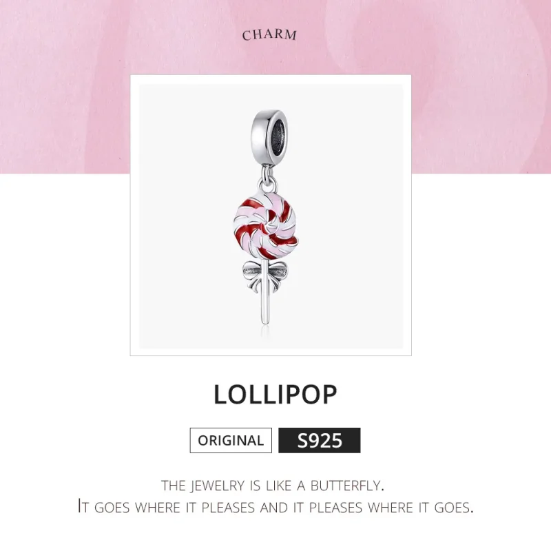(imagine pentru) Pandora Style Silver Lollipop Dangle - SCC1491 - Vizualizare 6