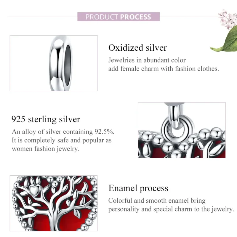 (imagine pentru) Pandora Style Pendant cu Arborele Iubirii din Argint - SCC1556 - Vizualizare 8