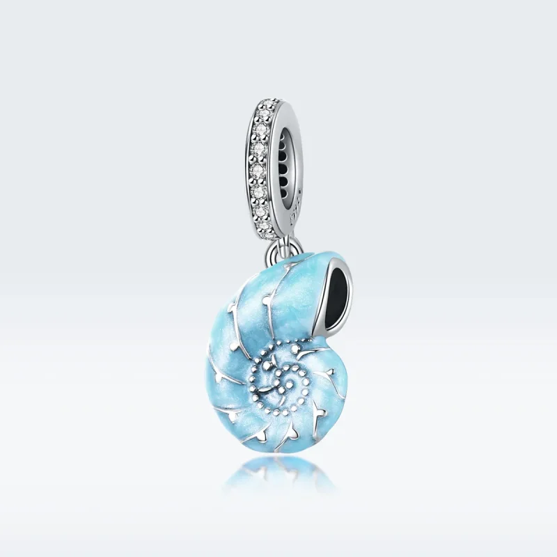 (imagine pentru) Pandora Style Conch de Argint Albastru Agățat - SCC1560 - Vizualizare 5