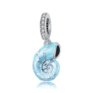 (imagine pentru) Pandora Style Conch de Argint Albastru Agățat - SCC1560