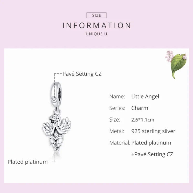 (imagine pentru) Pandora Style Angelus Argintius Pendul Mic - SCC1686 - Vizualizare 7