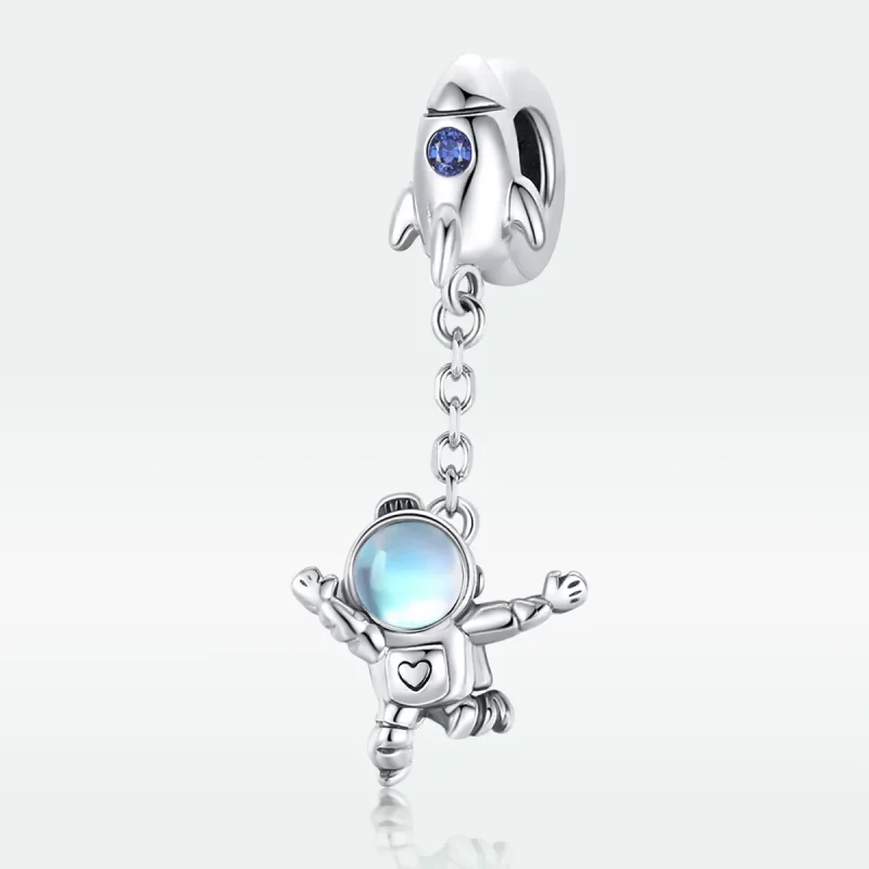 (imagine pentru) Pandora Style Navață și Astronaut Agățătoare din Argint - SCC1695 - Vizualizare 5
