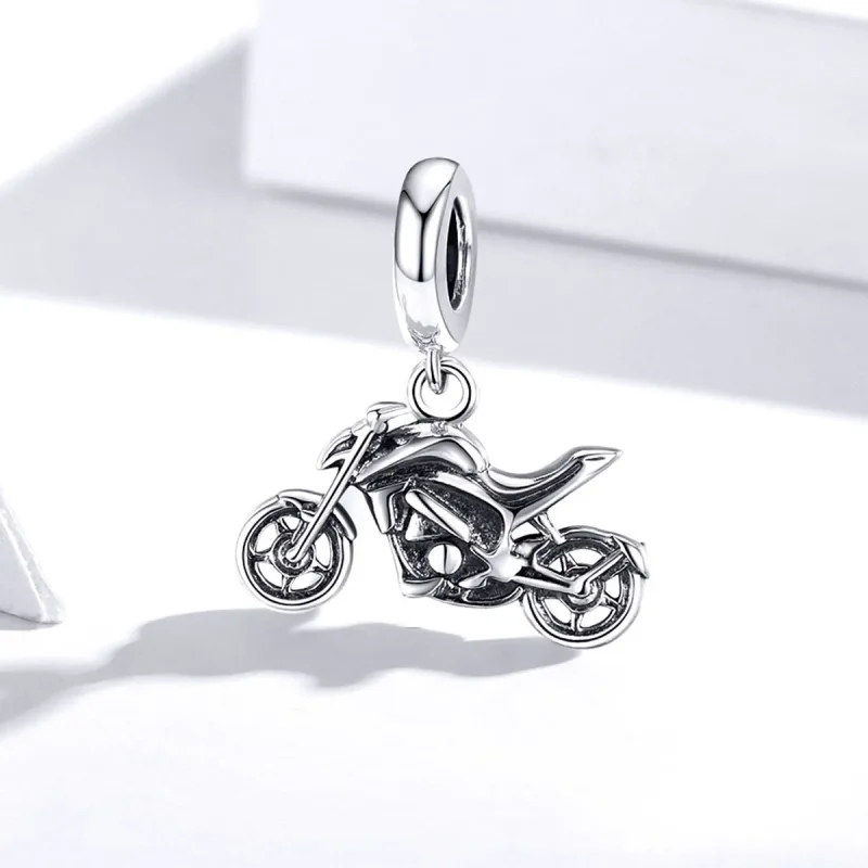(imagine pentru) Pandora Style Pandantiv cu Motorcycle din Argint - SCC1712 - Vizualizare 2