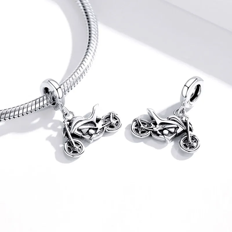 (imagine pentru) Pandora Style Pandantiv cu Motorcycle din Argint - SCC1712 - Vizualizare 4