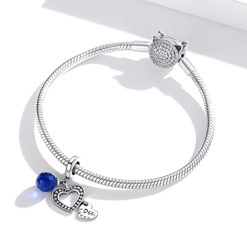 (imagine pentru) Pandora Style Silver Lucky December Dangle - SCC1721 - Vizualizare 3