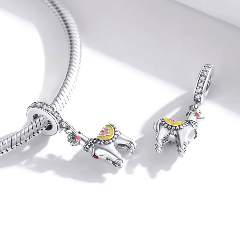 (imagine pentru) Pandora Stil Alpaca Drăgălașă de Argint Agățată - SCC1737 - Vizualizare 4
