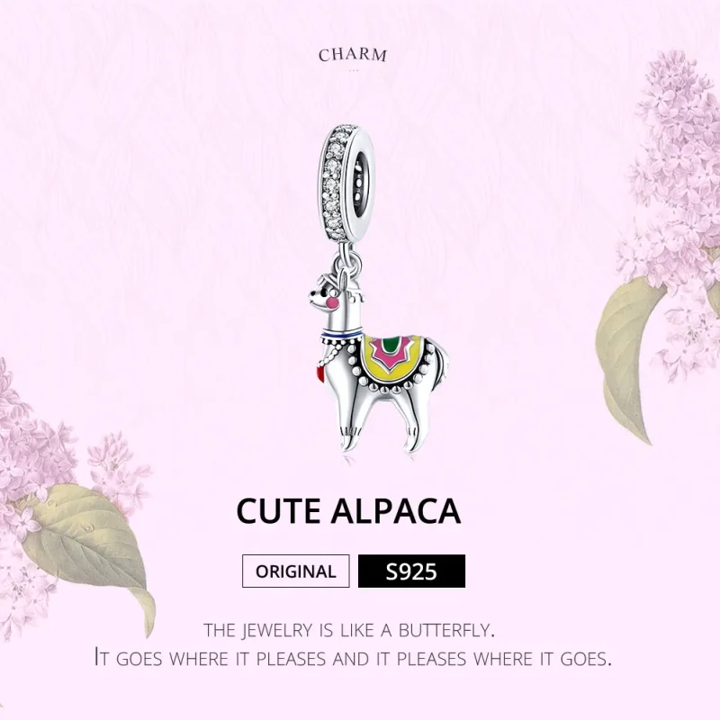 (imagine pentru) Pandora Stil Alpaca Drăgălașă de Argint Agățată - SCC1737 - Vizualizare 6