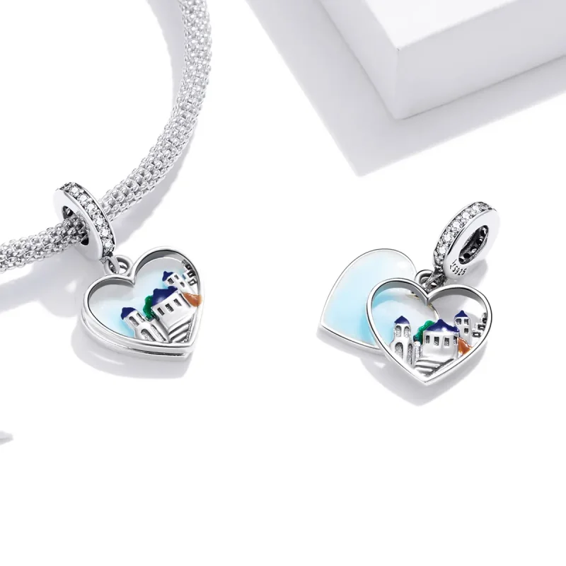 (imagine pentru) Pandora Style Pendant de Argint cu Peisaj Fermecător - SCC1742 - Vizualizare 4