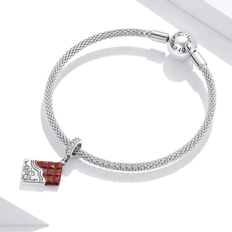 (imagine pentru) Pandora Style Silver Chocolate Love Dangle - SCC1782 - Vizualizare 3