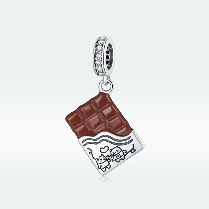 (imagine pentru) Pandora Style Silver Chocolate Love Dangle - SCC1782 - Vizualizare 5