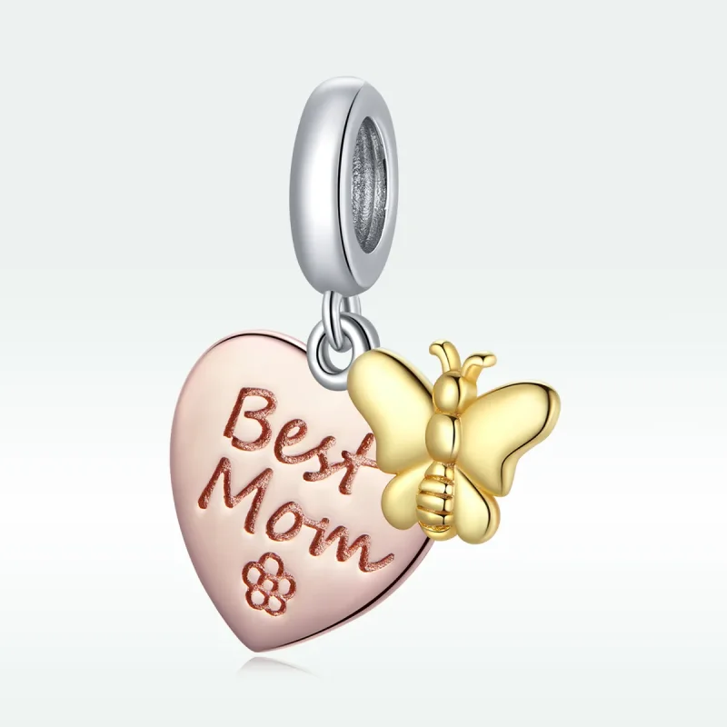 (imagine pentru) Pandora Style Bicolor Cea mai bună mamă Pendant - SCC1792 - Vizualizare 5
