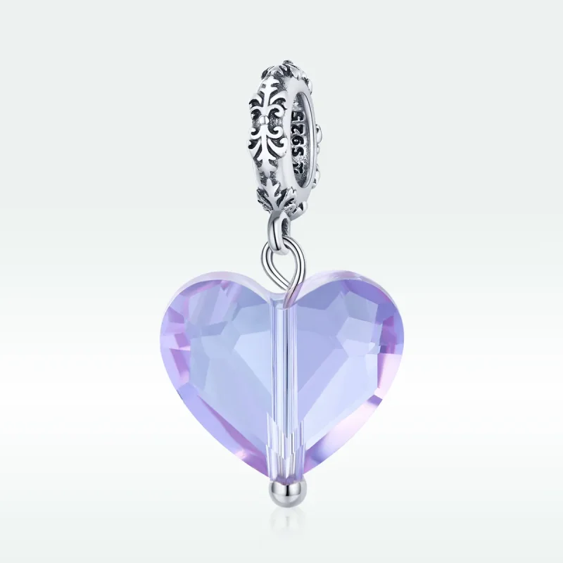 (imagine pentru) Pandora Style Pendantă de Argint Romantică cu Inimă - SCC1816 - Vizualizare 5