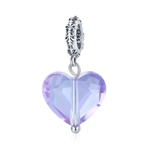 (imagine pentru) Pandora Style Pendantă de Argint Romantică cu Inimă - SCC1816