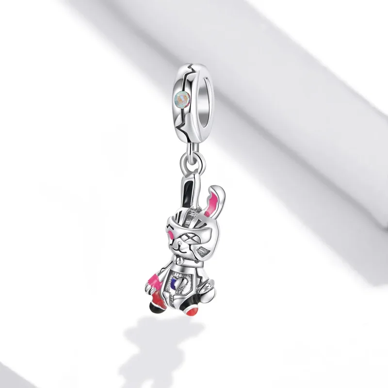 (imagine pentru) Pandora Style Silver Cyberpunk - Iepure Mecanic Pendantă - SCC1841 - Vizualizare 2