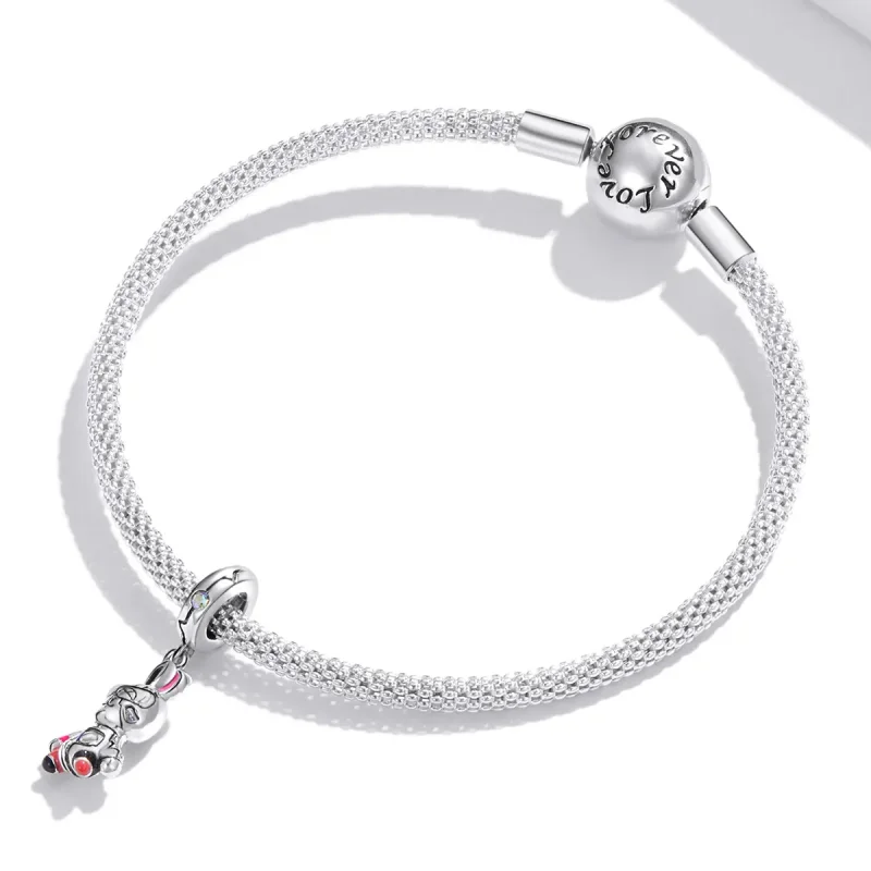 (imagine pentru) Pandora Style Silver Cyberpunk - Iepure Mecanic Pendantă - SCC1841 - Vizualizare 3