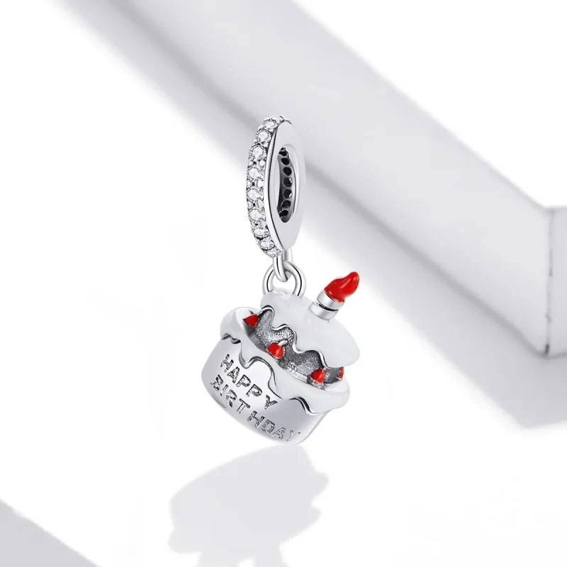 (imagine pentru) Pandora Style Pendant de Tortă de Aniversare din Argint - SCC1848 - Vizualizare 2