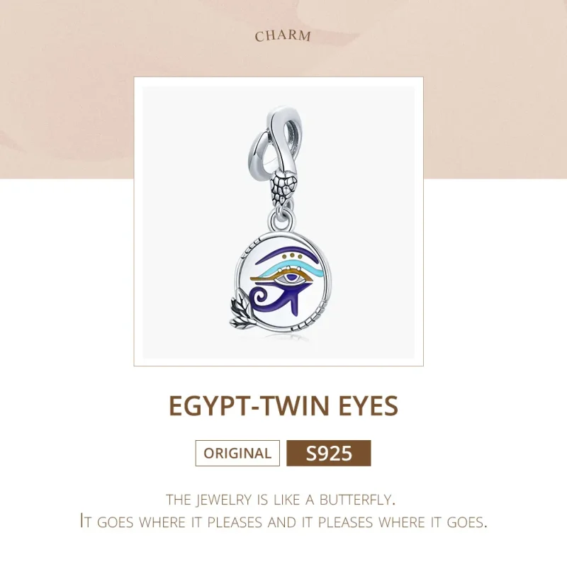 (imagine pentru) Pandora Style Egypt - Pandantiv cu Ochi Gemeni Argint - SCC1857 - Vizualizare 6