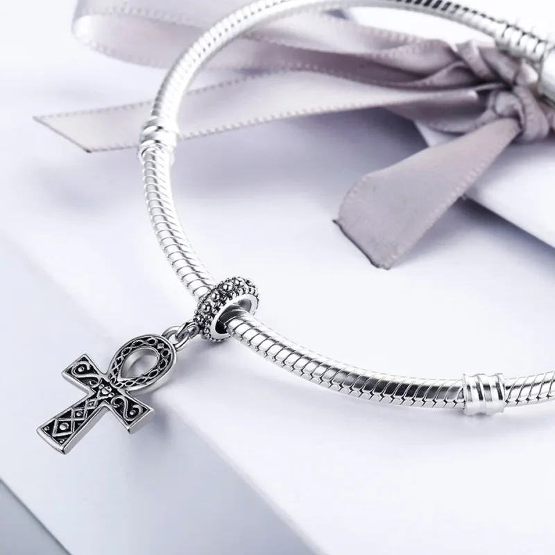 (imagine pentru) Pandora Style Argint Crucea Puterii Credinței Retro Pendant - SCC185 - Vizualizare 4