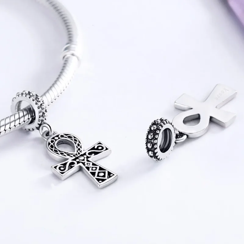 (imagine pentru) Pandora Style Argint Crucea Puterii Credinței Retro Pendant - SCC185 - Vizualizare 5
