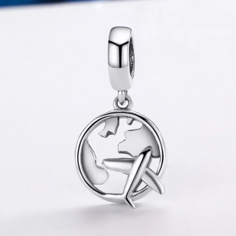 (imagine pentru) Pandora Style Argint Visul de a Călători în Jurul Luminii Pendant - SCC242 - Vizualizare 4